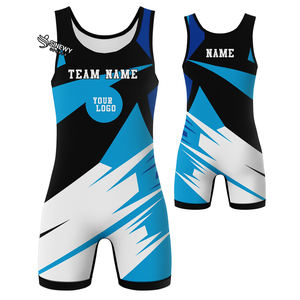 ชุดซิงเกิลเล็ตสำหรับนักมวยปล้ำชาย คุณภาพดีเยี่ยม ทนทาน ระบายอากาศได้ดี ยืดหยุ่น น้ำหนักเบา แห้งเร็ว ผลิตจากผ้าสแปนเด็กซ์/โพลีเอสเตอร์ สำหรับผู้ใหญ่ ราคาสมเหตุสมผล - Product Image 4