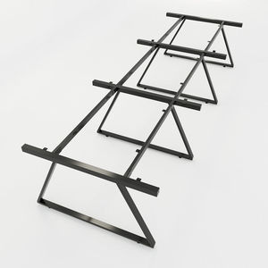 โซฟาไม้ 6 ที่นั่งทันสมัยพร้อมขาเหล็กและโครงเหลี่ยม - Product Image 3