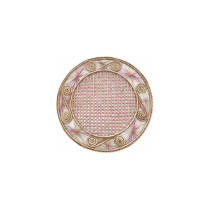 Mantel Individual de Pasto Marino Natural Tejido a Mano con Sutiles Detalles de Color / Mantel Redondo Decorativo Tejido para Hogar y Comedor Modernos - Product Image 3