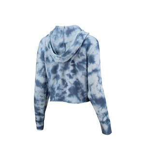 Débardeur à capuche avec logo personnalisé OEM Pull à manches longues décontracté Teinture unie pour l'automne Top court à capuche pour femmes - Product Image 4