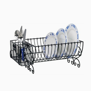 Eco-Friendly Wrought Iron Tiered <b>Plate</b> Dish <b>Stand</b> - Product Image 3