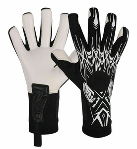 Nouveaux gants de gardien de but en latex allemand de haute qualité 4MM Doigts entiers Bracelet réglable Imperméable Respirant Fermeture à lacets - Product Image 1