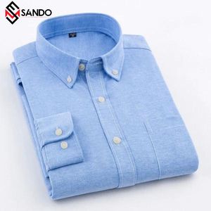 Cheap Turn Down Collar Single Button Cotton Male Long Plus Size Customization High Quality Cotton Long Sleeve <b>Shirt</b> for <b>Men</b> - Product Image 5