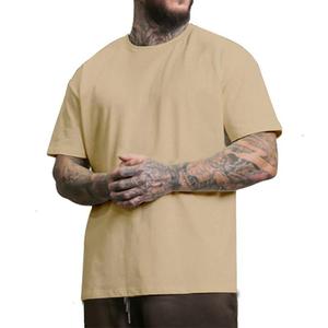 Camiseta Extra Grande de 280 Gsm 100% Algodón, Jersey Liso con Gráfico Personalizado para Hombre, Camiseta Personalizada Pesada para Hombre, Corte Holgado - Product Image 3