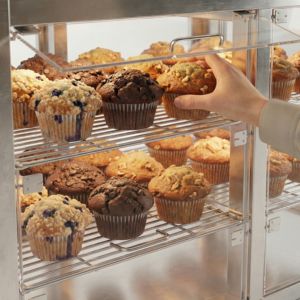 Vitrine réfrigérée de comptoir en libre-service - 350L - 1400mm - Double vitrage - carrée - avec 2 étagères - coulissante à l'arrière - Product Image 6