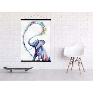 Bandes magnétiques en plastique noir pour affiches, paire de 100 cm de long pour affichage - Product Image 6