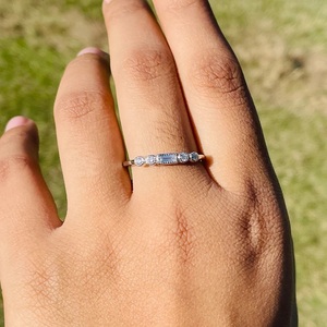 IGI Baguette Lab Créé Bague en Diamant 10K Or Lab Grown Bague en Diamant pour Mariage et Bague de Fiançailles ou Bande - Product Image 2