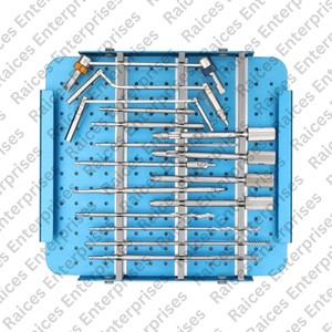 Juego completo de instrumentos ortopédicos para traumatismos, grandes y pequeños sistemas de bloqueo de fragmentos, acero inoxidable de grado quirúrgico - Product Image 6