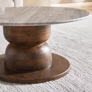 Mesa de Centro Moderna de Madera Maciza Ecológica y Duradera para Sala de Estar, Hogar o Restaurante - Product Image 2