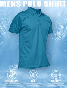 Prix d'usine OEM Polos décontractés pour hommes de haute qualité Séchage rapide Respirant Broderie en vrac pour Polo personnalisé - Product Image 5