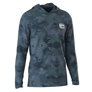 เสื้อฮู้ดสำหรับใส่ตกปลาแบบสั่งตัดตามแบบซับลิเมชันเต็มรูปแบบ UPF 50 + ป้องกันแสงแดด - Product Image 3