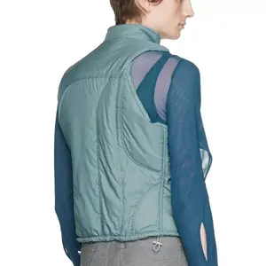 Novedad de 2025, chaleco de plumón transpirable para hombre, chaleco acolchado con logotipo personalizado de gran tamaño, abrigo de burbujas, moda callejera ligera - Product Image 4