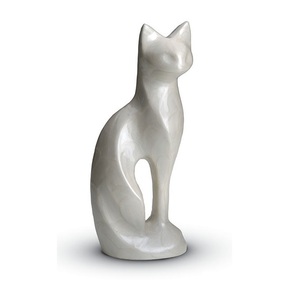Urne funéraire pour animaux de compagnie en forme de chat assis, urne de stockage des cendres de chat, fournitures funéraires, urne commémorative pour les cendres pour les services funéraires - Product Image 6