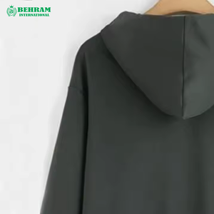 Sweat-shirts à fermeture éclair pour hommes de haute qualité, coupe classique, nouvelle mode, couleur unie personnalisée, vêtements décontractés, 100% coton molletonné/éponge française - Product Image 4