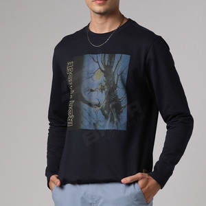 Camisetas de Cuello Redondo para Entrenamiento de Invierno, de Alta Calidad, en Poliéster/Algodón, Estilo Urbano para Hombre, Hechas en Pakistán - Product Image 1