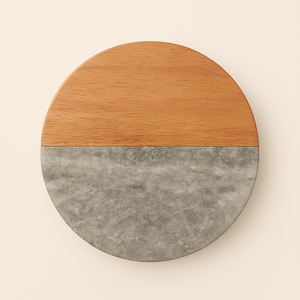 Marble Wood Coaster for Tabletop <b>Protection</b>, Cup Holder Coasters for Multiple Cup Types, Wood Coaster kitchen accessories - Product Image 5