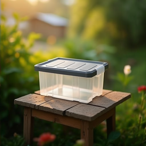 Caja de Almacenamiento de Polipropileno Gris de 5L, Tipo Rompecabezas, para Organización del Hogar - Product Image 3
