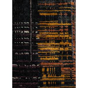 Alfombra Kavi Gris y Negra Anudada a Mano de Lana y Seda de Bambú con Patrón Abstracto Srb(701) para Uso Doméstico - Product Image 3