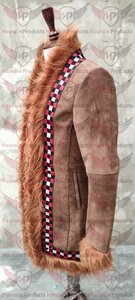 Tuyệt đẹp màu đen afghan Penny Lane phong cách dài áo khoác mùa đông da lộn Retro afghan Penny Lane Coat 70S của phụ nữ dài áo lông TRIM - Product Image 2