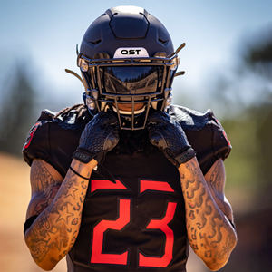 Gants récepteurs super collants Peau de couleur noire Gants de football américain Fermeture au poignet Gants récepteurs larges antidérapants pour gardien de but - Product Image 3