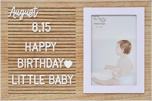 Veskaoty tablero de letras de madera hecho a mano marco de fotos con 493 letras números y símbolos-mensaje cambiable de tamaño personalizado - Product Image 5