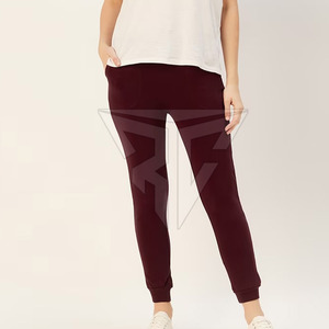 Hot Selling Women's XL Regular Fit Winter <b>Trousers</b> Premium Quality Cotton Polyester Breathable Pleated Front <b>Drawstring</b> Closure - Product Image 5