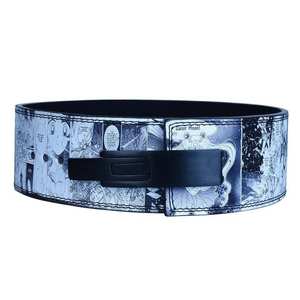 Wholesale Heaven Earth High Quality Natural Rubber Sublimation Printed Anime Character Gym Lever <b>Belt</b> Buckle Closure Fitness - Product Image 2