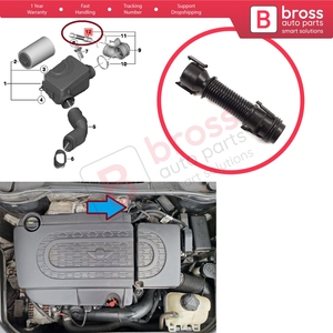 ท่อหายใจไอดีกรองอากาศ BHC671 สำหรับเครื่องยนต์ R55 R56 R57 R58 R59 R60 R61 N47N รุ่น 13718513538 - Product Image 5