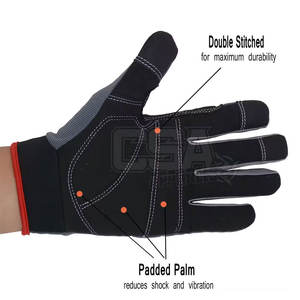 Meilleure qualité, meilleure vente, gants de sécurité robustes, nouvelle arrivée de gants de mécanicien en cuir fabriqués au Pakistan - Product Image 4