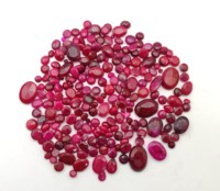 Pierre précieuse naturelle de haute qualité, rubis rouge, taille mixte, pierre brute facettée, taille 5-20 mm, pour la fabrication de bijoux, bénéfique pour l'astrologie