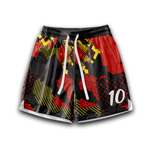 Short en jersey réversible à col en V pour hommes personnalisable OEM ensemble d'uniformes de basket-ball en maille de polyester à séchage rapide XS-XXL vêtements de basket-ball - Product Image 5