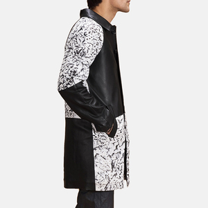 Custom Men's Winter Long <b>Leather</b> <b>Coat</b> Elegant Style Jackets Blazers with Logo Genuine Waterproof <b>Leather</b> Outerwear <b>Trench</b> <b>Coats</b> - Product Image 5