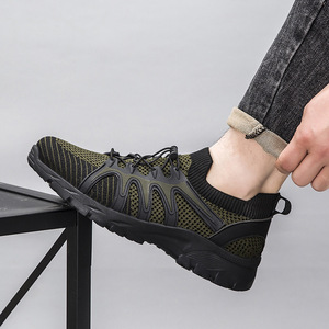 Zapatillas de deporte con plataforma de malla transpirable para hombre y mujer, zapatos informales sin cordones con amortiguación ligera y parte inferior gruesa, tendencia de moda Retro, para verano - Product Image 1