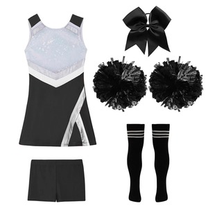 Costume de cheerleading pour femmes, style 2024, vêtements de danse hip-hop, vêtements de sport, paillettes, imperméable, coupe-vent, respirant pour l'extérieur - Product Image 2
