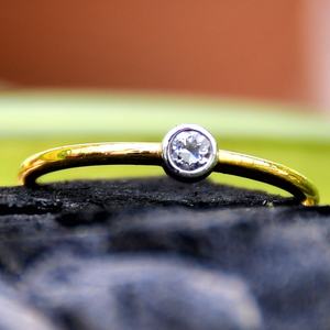 แหวนเพชรธรรมชาติสีทอง14K & 18K ทำด้วยมือเครื่องประดับอัญมณีแท้สำหรับผู้หญิงสำหรับเจ้าสาวและงานหมั้น - Product Image 5