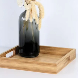 Bandeja de Madera Pulida Personalizada de Lujo - Elegante y Duradera para Servir, Exhibir y Decorar el Hogar - Product Image 1