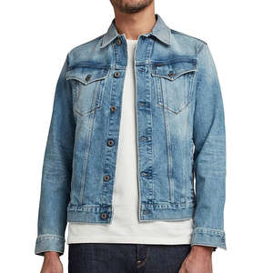 <b>Men's</b> Jackets <b>Men's</b> Standard Denim Jacket for Autumn/Winter Breathable Windproof Custom Color Casual Cotton Jacket OEM Service - Product Image 1