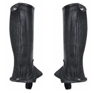 Chaps d'équitation de haute qualité en cuir de vachette 100% cuir, design personnalisé, demi-chaps d'équitation en cuir de qualité supérieure - Product Image 5