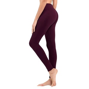 Women's High Waist Breathable Soft Stretchy Yoga Gym Fitness Workout Sports Pants Compression Leggings Tummy Control Solid - Product Image 1