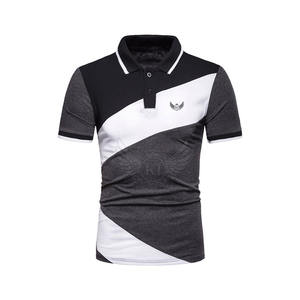 Camisetas de Hombre de Primera Calidad, Ajustadas, Tejidas, Transpirables, con Contraste de Color, Material de Poliéster/Algodón, Venta al Por Mayor - Product Image 2