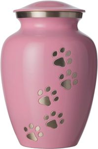 Latest Design Metal Aluminium Metal Pet <b>Urns</b> for <b>Dog</b> Cats Ashes in Enamel Finished in Wholesale Prices With Elegant Design - Product Image 4