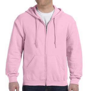 Sweat à capuche zippé pour homme, poids lourd, 100% coton, uni, teint, chaud, fermeture éclair intégrale, logo personnalisé, streetwear, décontracté, hiver - Product Image 3