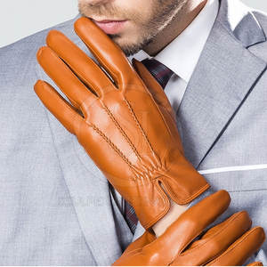 Haute Qualité Dernière Conception Gants En Cuir Hiver Nouvelle Arrivée En Plein Air Casual Scènes Écran Tactile Caractéristique Disponible Écologique - Product Image 3