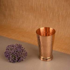 Vaso de Cobre Natural Pulido a Mano, Ecológico, de Gran Capacidad para un Consumo de Agua Saludable, Precio al por Mayor en India - Product Image 1