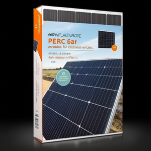 แผงโซลาร์เซลล์แบบโมโนคริสตัลไลน์ PERC สองหน้า 660 วัตต์ สำหรับใช้งานในอุตสาหกรรม - Product Image 2