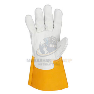 Heavy Duty Leather Construction <b>For</b> Tough Conditions TIG MIG Welding <b>Gloves</b> Quality TIG MIG Welding <b>Gloves</b> - Product Image 4