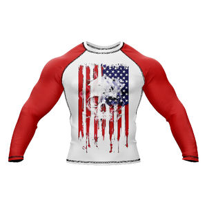 Camiseta de compresión de secado rápido Rashguard de manga larga Unisex para entrenamiento BJJ MMA diseño personalizado sublimado hecho en Pakistán 2025 - Product Image 1