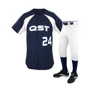 Uniformes de béisbol con número de nombre personalizado de estilo Hip Hop, poliéster de calidad superior, Unisex, jersey de softball con botones completos para adultos, transpirable - Product Image 1