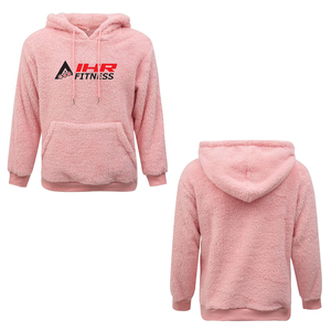 Sudadera con Capucha Unisex de Forro Polar para Invierno, con Logotipo Personalizado Bordado, Estilo Urbano Holgado, Material de Poliéster/Algodón para Hombre y Mujer - Product Image 2