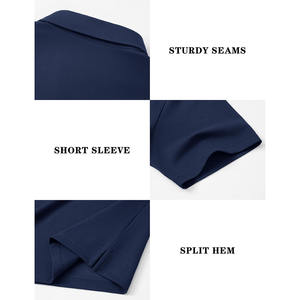 Polo uni pour homme Respirant Séchage rapide Anti-froissement Anti-boulochage Anti-rétrécissement Polo écologique pour homme - Product Image 5